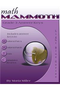 Math Mammoth Grade 3 Answer Keys