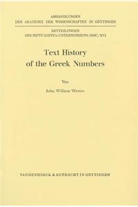 Text History of the Greek Numbers