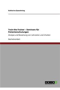 Train-the-Trainer - Seminare für Patientenschulungen