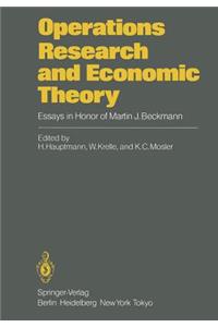 Operations Research and Economic Theory