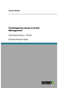 Contemporary Issues in Event Management