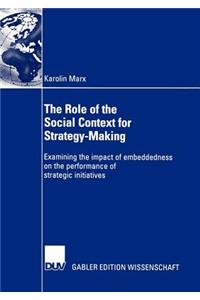 Role of the Social Context for Strategy-Making