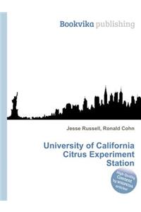 University of California Citrus Experiment Station