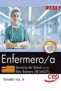 Enfermero/a. Servicio de Salud de las Illes Balears (IB-SALUT). Temario Vol. III