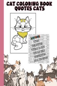 Cat Coloring Book - Quotes Cats