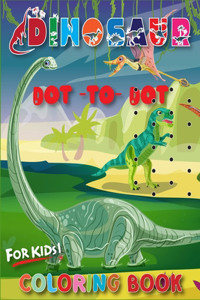 Dinosaur Dot To Dot Coloring Book For Kids