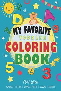 My Favorite Toddler Coloring Book