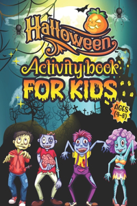 Halloween Activity Book For Kids Ages 4-8