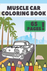 Muscle Cars Coloring Book