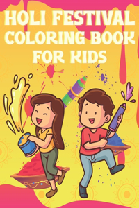 Holi Festival Coloring Book For Kids