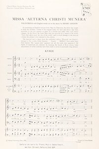 Missa Aeterna Christi Munera