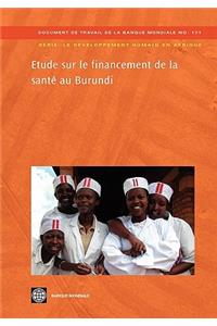 Etude Sur Le Financement De La Santé Au Burundi