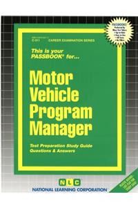 Motor Vehicle Program Manager