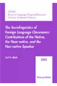 Aausc 2002: The Sociolinguistics of Foreign Language Classrooms