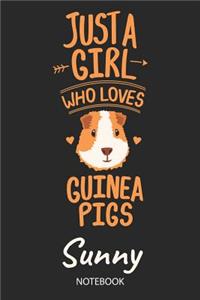 Just A Girl Who Loves Guinea Pigs - Sunny - Notebook