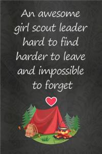 Thick Notebook (119 Pages) - Summer Journal, Camping, Girl Scout Leader Gifts