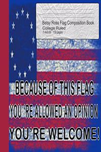 Betsy Ross Flag Composition Book