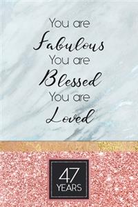 47th Birthday Journal