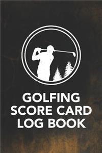Golfing Score Card Log Book