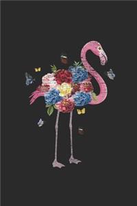 Flamingo With Flowers