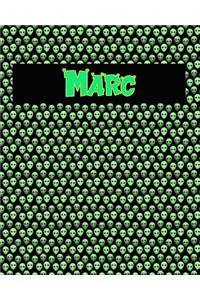120 Page Handwriting Practice Book with Green Alien Cover Marc
