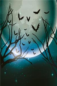 Notizbuch mit Mond türkise Edition