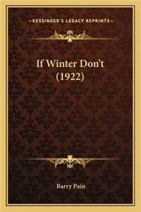 If Winter Don't (1922)