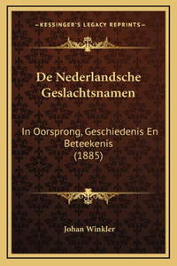 De Nederlandsche Geslachtsnamen