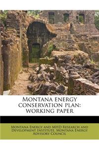 Montana Energy Conservation Plan: Working Paper