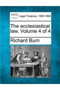 ecclesiastical law. Volume 4 of 4
