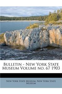 Bulletin - New York State Museum Volume No. 67 1903