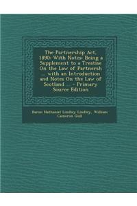 The Partnership ACT, 1890