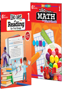 180 Days Reading & Math Grade 1: 2-Book Set