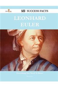 Leonhard Euler 148 Success Facts - Everything You Need to Know about Leonhard Euler