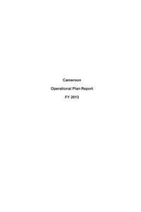Cameroon Operational Plan Report FY 2013