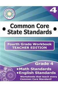 Fourth Grade Common Core Workbook - Teacher Edition