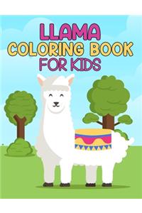 LLama Coloring Book For Kids
