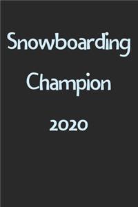 Snowboarding Champion 2020
