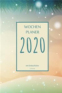 Wochenplaner 2020 mit Einkaufsliste