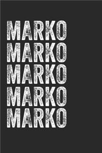 Name MARKO Journal Customized Gift For MARKO A beautiful personalized