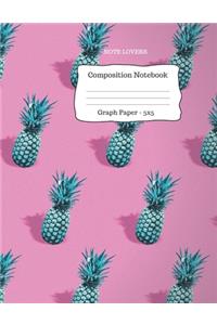 Graph Paper Composition Notebook - 5x5
