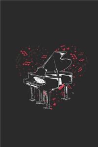 Music Notes With Piano