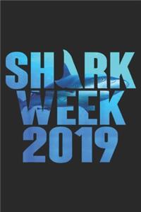 Shrk Week 2019: Sharks Fan Week 2019 funny Journal/Notebook Blank Lined Ruled 6x9 100 Pages