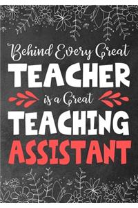 Behind Every Great Teacher is a Great Teaching Assistant