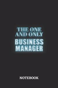 The One And Only Business Manager Notebook