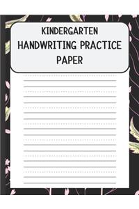 Kindergarten Handwriting Practice Paper