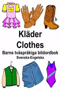 Svenska-Engelska Kläder/Clothes Barns tvåspråkiga bildordbok