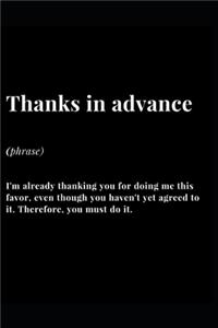 Thanks In Advance