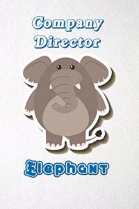 Company Director Elephant A5 Lined Notebook 110 Pages