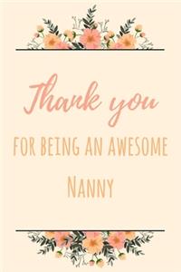 Thank You For Being An Awesome Nanny